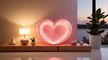 Interior in pink colors, romantic comfort, textures.の素材