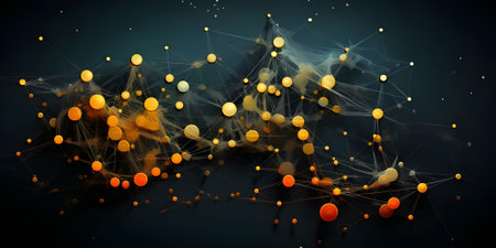 Aesthetics of neural connections and patterns.の素材