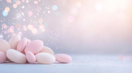 Winter sweets themed background, holiday illustrationの素材