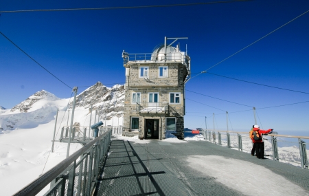 Sphinx observatory, Jungfrau, Switzerlandのeditorial素材