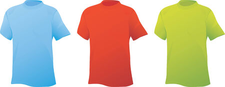 Three sports shirts. Vector illustrationのイラスト素材
