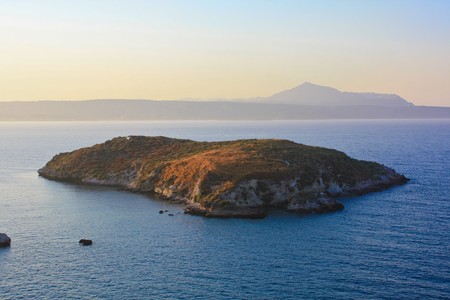Island in the oceanの写真素材