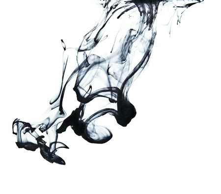 Ink in waterの写真素材