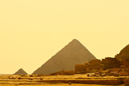  Two pyramid in Giza (Egypt)