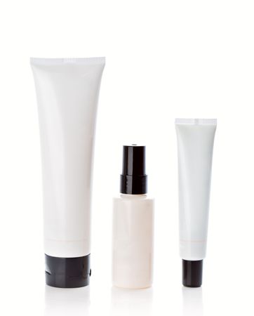 Cosmetics cream. Isolated on the white backgroundの写真素材