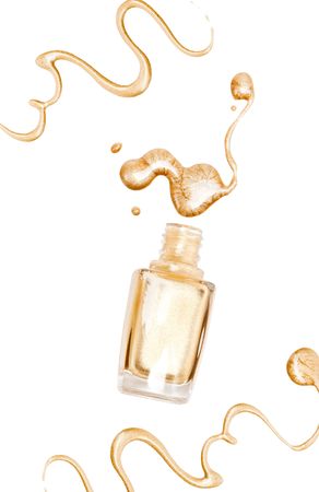 Nail polish. Isolated on the white backgroundの写真素材