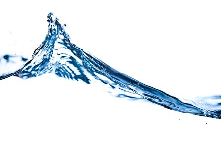 Close-up of water in motion on white background