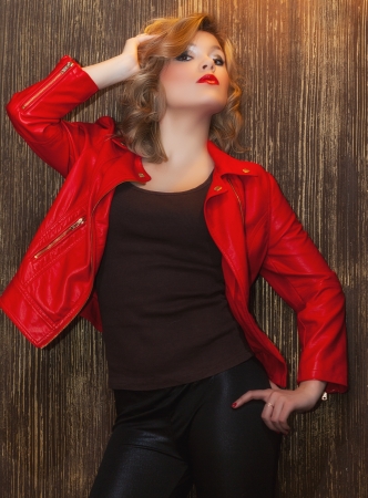 Portrait of young beautiful womanの写真素材
