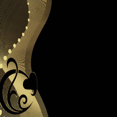 golden borderのイラスト素材