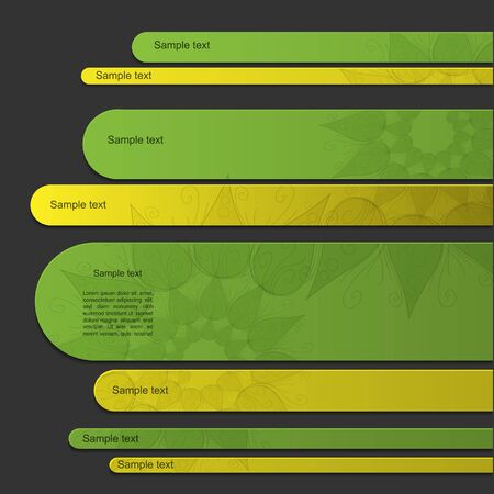 Creative vector banner set のイラスト素材