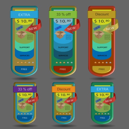 Modern creative colorful  web objectのイラスト素材