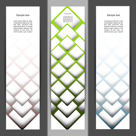 Horizontal coorful creative banner setのイラスト素材