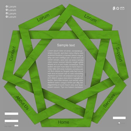 Green natural web designのイラスト素材