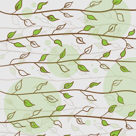 Creative nature vector background with leafのイラスト素材
