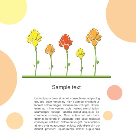 Flower pattern backgroundのイラスト素材