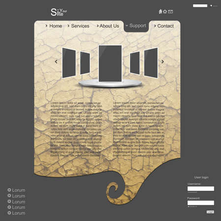 Creative modern website with patternのイラスト素材