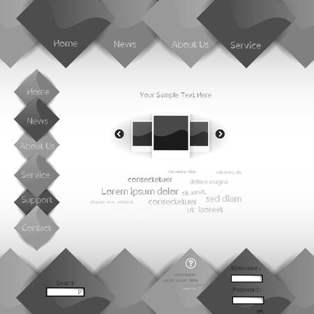 Square Web designのイラスト素材