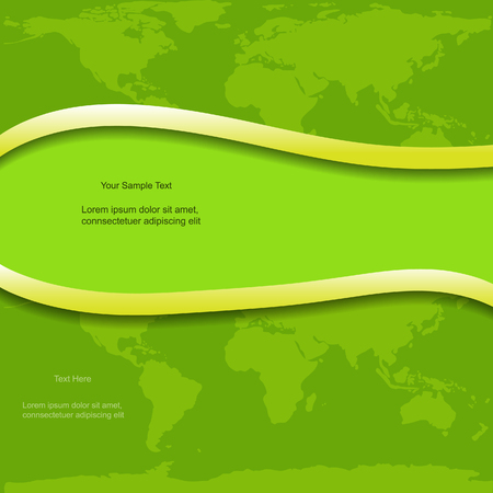 Green modern abstract with worldのイラスト素材
