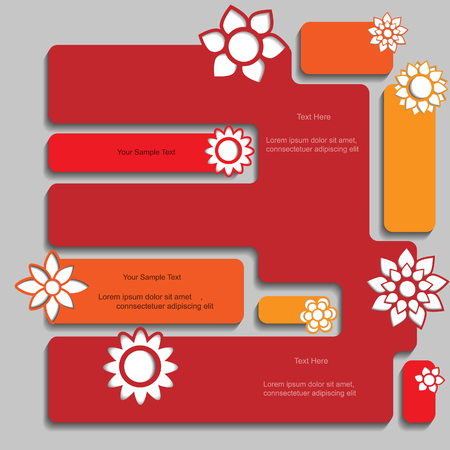 Colorful modern abstract vector web designのイラスト素材