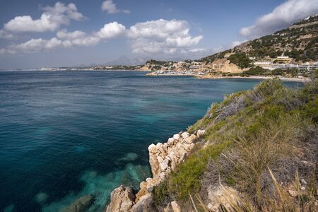 Between Altea and Calpe the Mascarat beach area with its turquoise water beaches,Altea,Costa...