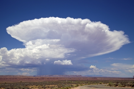 Cumulonimbus Cloud over Southern Utahの写真素材