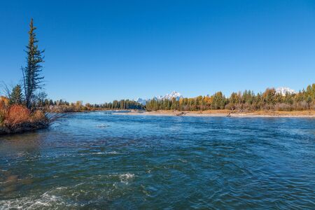 Tetons and Snake River in Fall