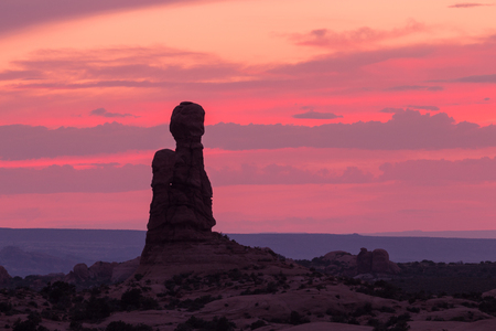 Arches National Park Sunsetの写真素材