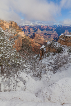 Grand Canyon Winter Landscapeの写真素材