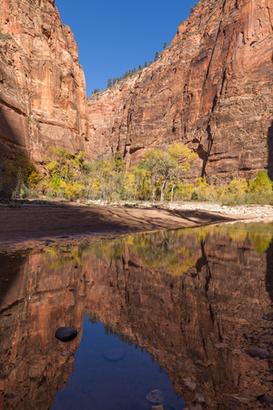 Zion Narrows Landscapeの写真素材