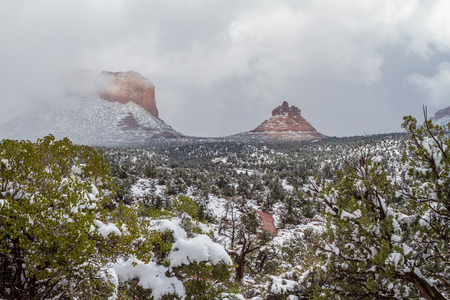 Sedona Winter Landscapeの写真素材