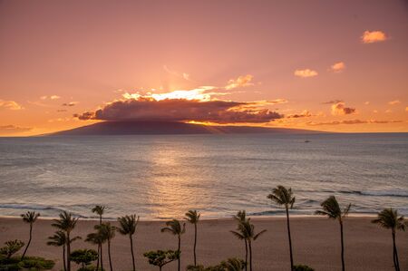 Scenic Maui Sunsetの写真素材