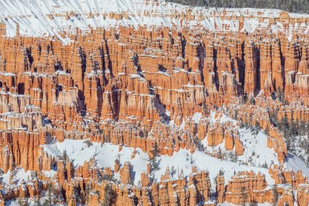 Bryce Canyon National Park Winter Landscapeの写真素材