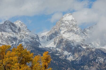 Scenic Teton Landscape in Autumnの写真素材