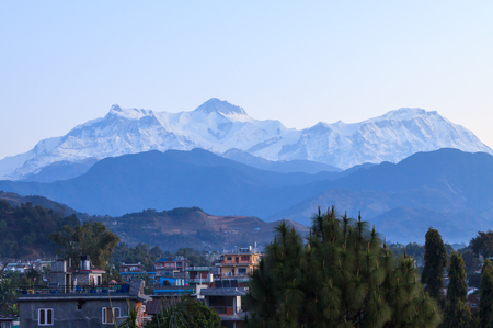 Annapurna range, Nepalの写真素材