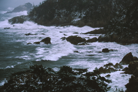 Winter shoreの写真素材