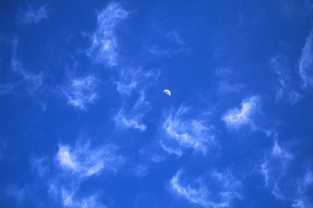Moon and cloud