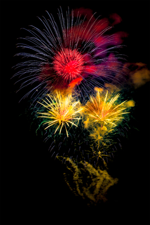 view of a majastetic firework の写真素材
