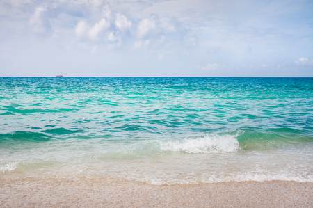 Beautiful beach and tropical sea. Summer landscape. Travel backgroundの写真素材