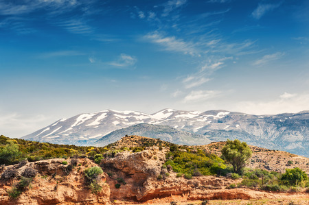 Mountains on the Crete island, Greece.  Beautiful summer landscape.の写真素材