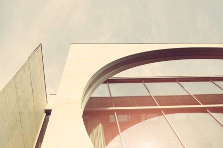 Modern architecture. Vintage filterの写真素材