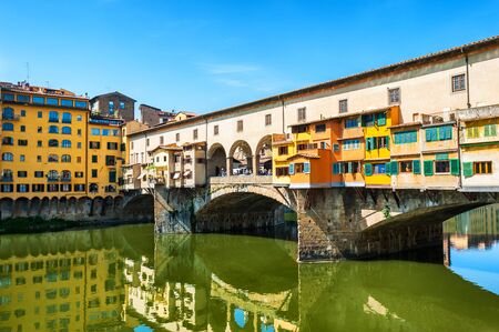 Ponte Vecchio in Florence, Italyの写真素材