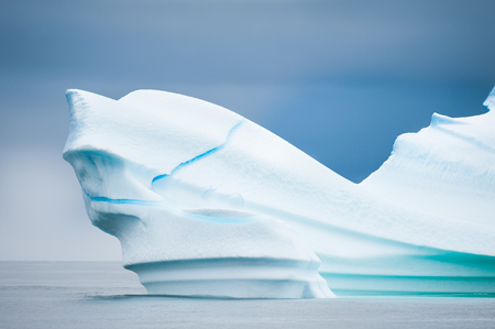 Big iceberg in Atlantic ocean in western Greenlandの写真素材