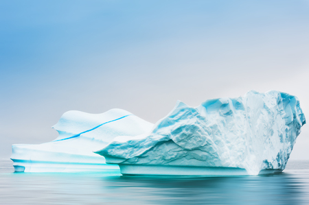 Beautiful iceberg in Atlantic ocean, western Greenlandの写真素材