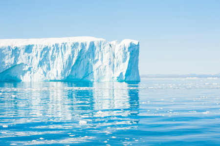 Big blue icebergs in the Ilulissat icefjord, Greenlandの写真素材
