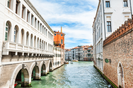 View of the Grand Canal in Venice, Italy.の写真素材