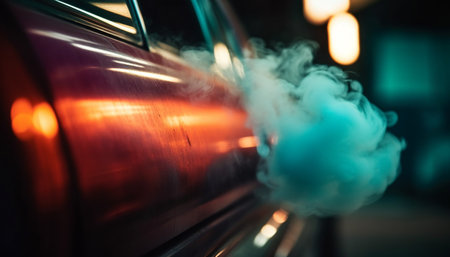 sparks from a carの素材