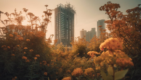 sunset in the cityの素材