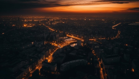 sunset in the cityの素材