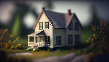 houses in the nightの素材