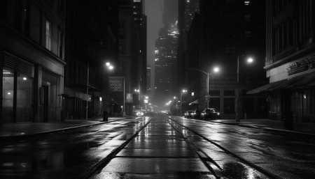 street in the nightの素材